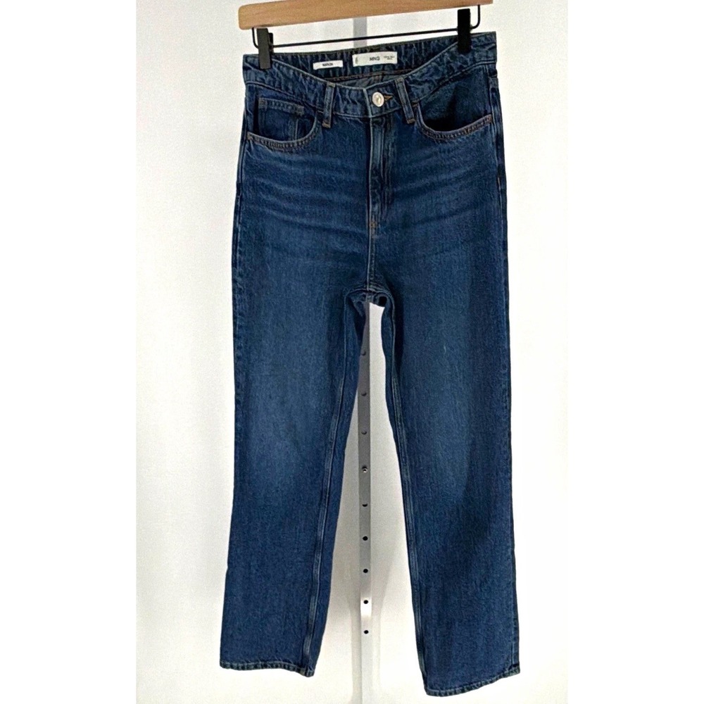 MNG Matilda Women's Straight Jeans High Rise Size 4 28 x 30